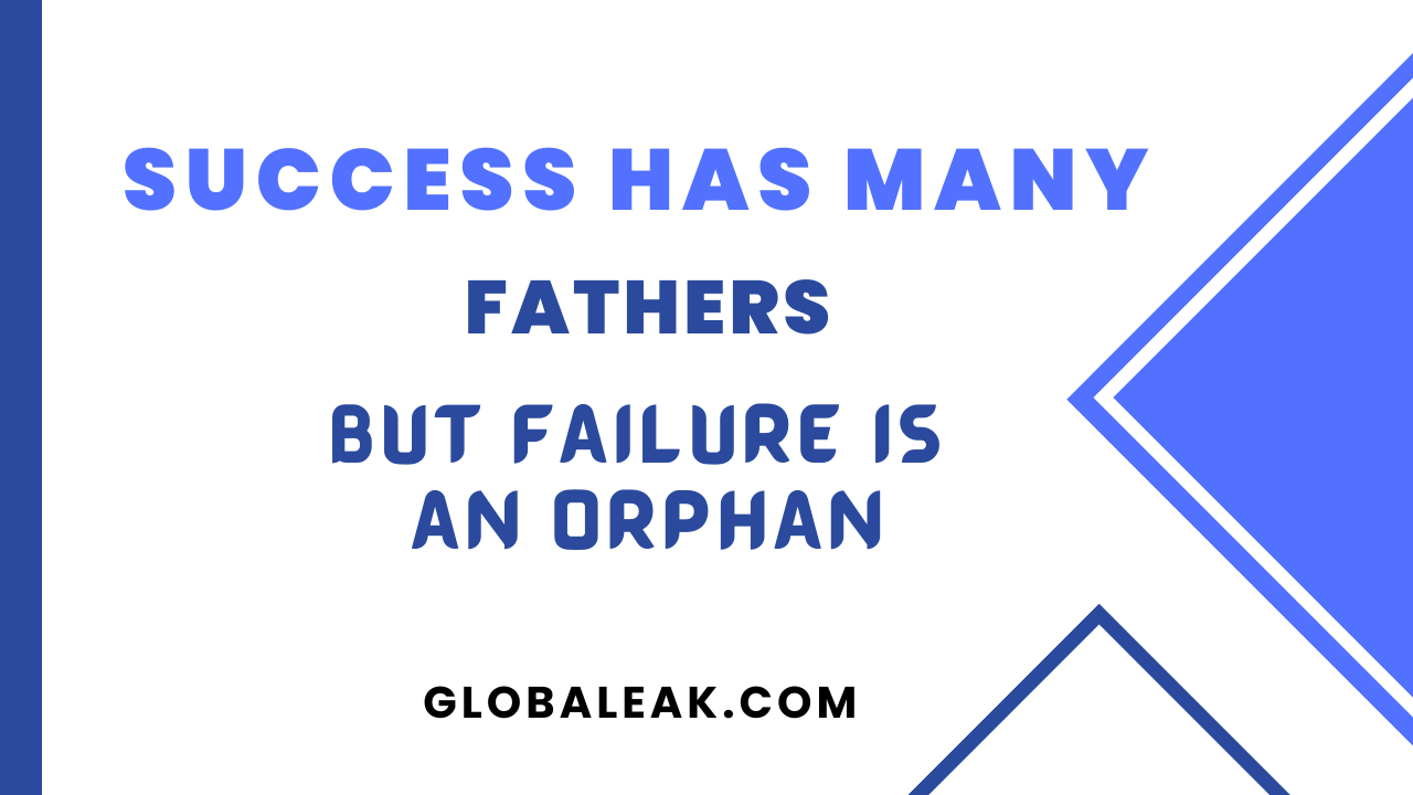 Success Has Many Fathers